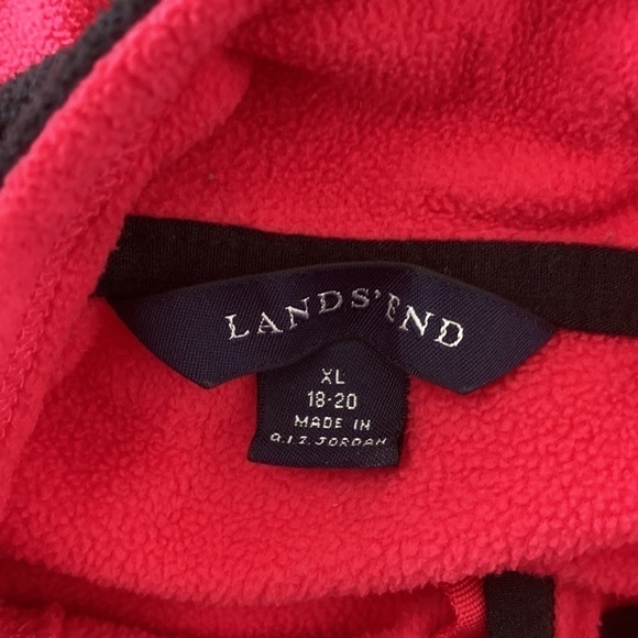 Lands’ End XL 18 20 fleece vest pink pockets - Picture 13 of 15